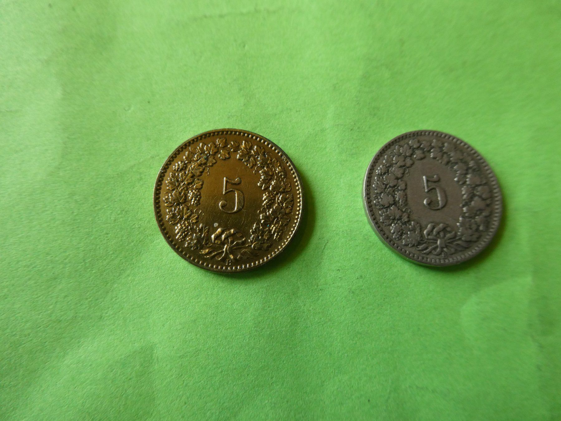 Toutes les monnaies: Schweiz 1918, 5 Rappen   - Messing – D'occasion à Hinterforst par Rohusri 1