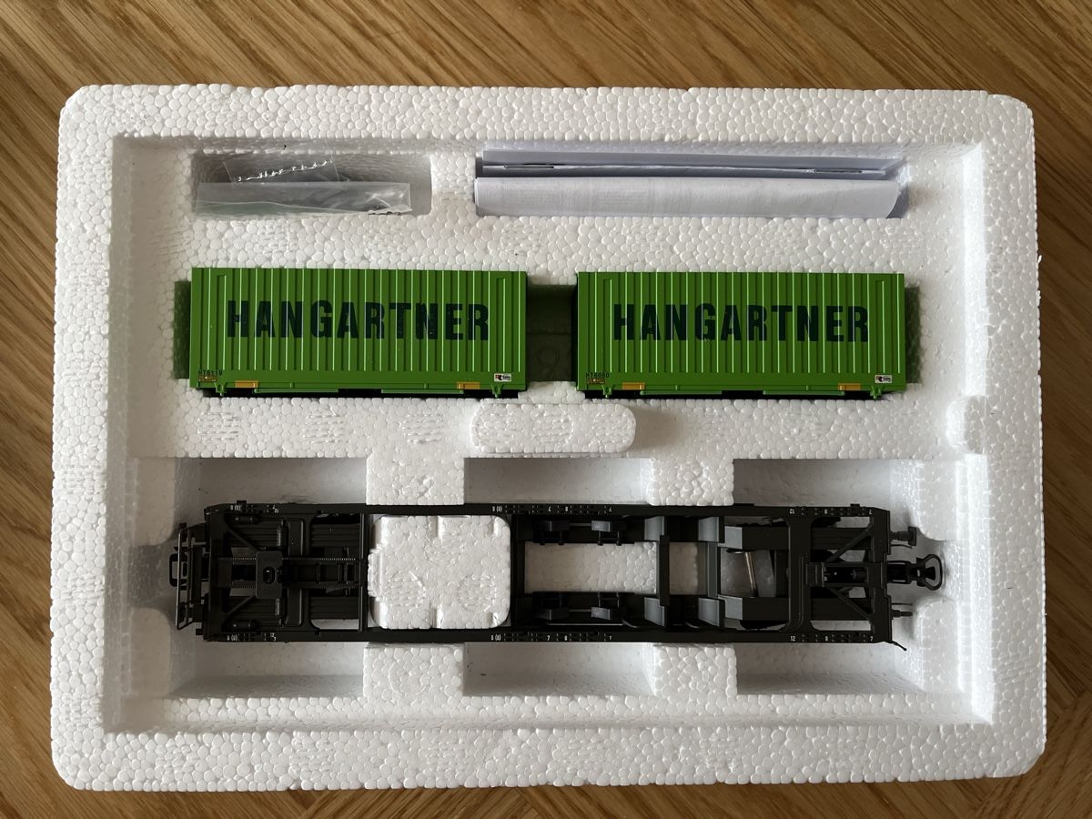 Märklin Modellini di ferrovie: SBB Hupac Hangartner Wagenset Märklin – Usato da Basel venduto da Re620_11627 3