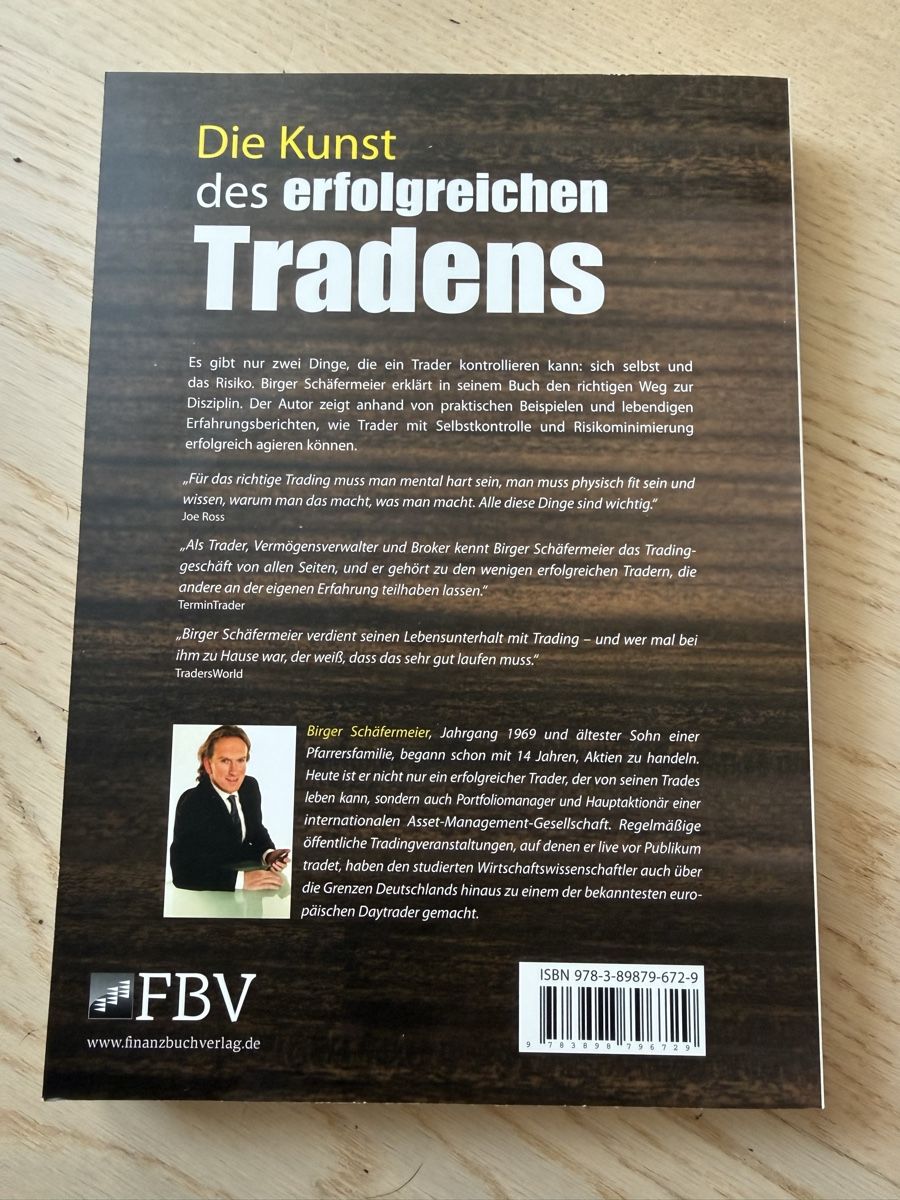 Libri: Die Kunst des erfolgreichen Tradens, Birger Schäfermeier – Nuovo (secondo la descrizione) da Buch am Irchel venduto da Sweetharth 1