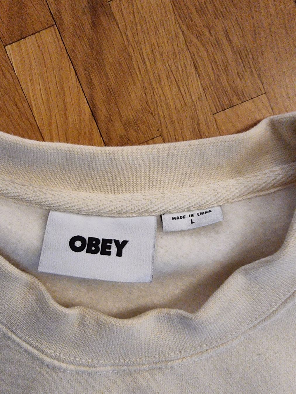 Obey Maglioni & Felpe: Pull sweat crème homme OBEY Taille L – Nuovo (secondo la descrizione) da Veyrier venduto da Leilazizou 1