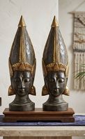 Zwei 60cm grosse Buddhas
