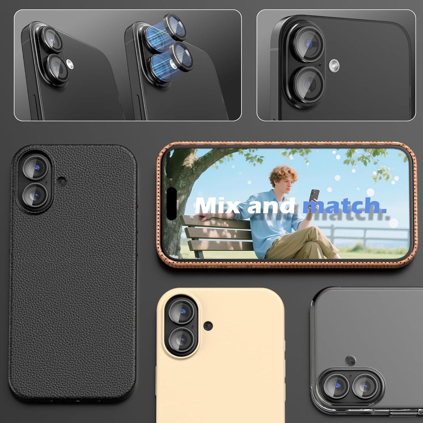 Apple Telefoni cellulari / Smartphones: iPhone 17  - 2 Verres protection Caméra NOIR – Nuovo e nell'imballaggio originale da Morges venduto da DigiAC 2
