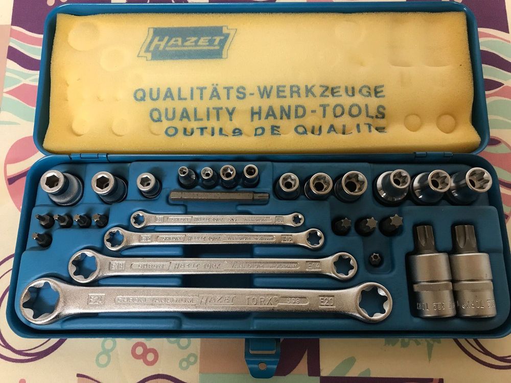 Hazet 1557/10 TORX Steckschlüssel-Satz – 10-teilig, Made In Germany, Für T8 Bis T60