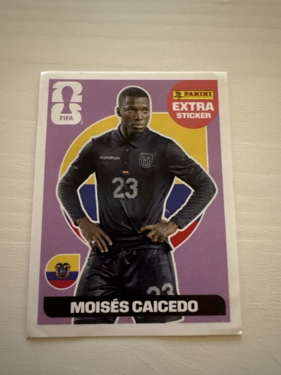 Panini Carte collezionabili: Panini FIFA wm Extra Sticker Moises Caicedo Ecuador  – Nuovo (secondo la descrizione) da Uster venduto da cld_8d5v