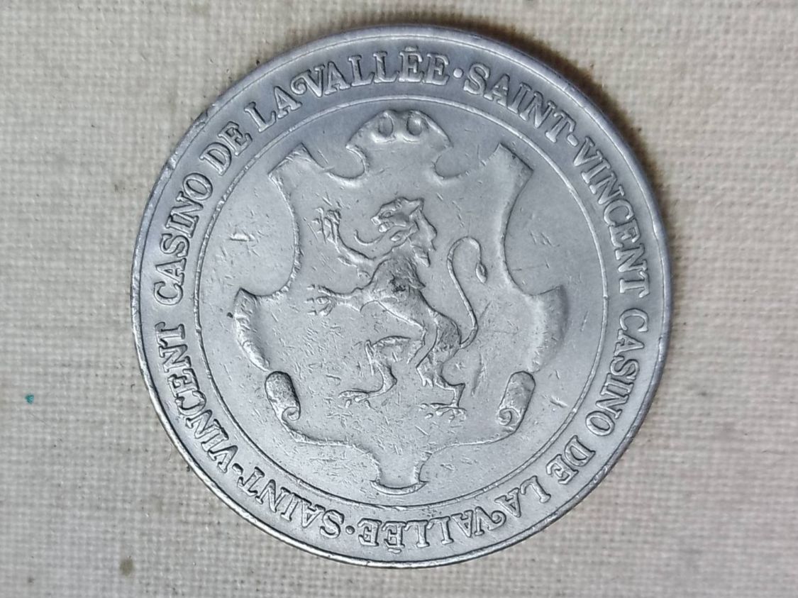 Alle Münzen: Token - gettone - "Casino de la Vallée de Saint Vincent" – Gebraucht aus Sorengo von 74in 1
