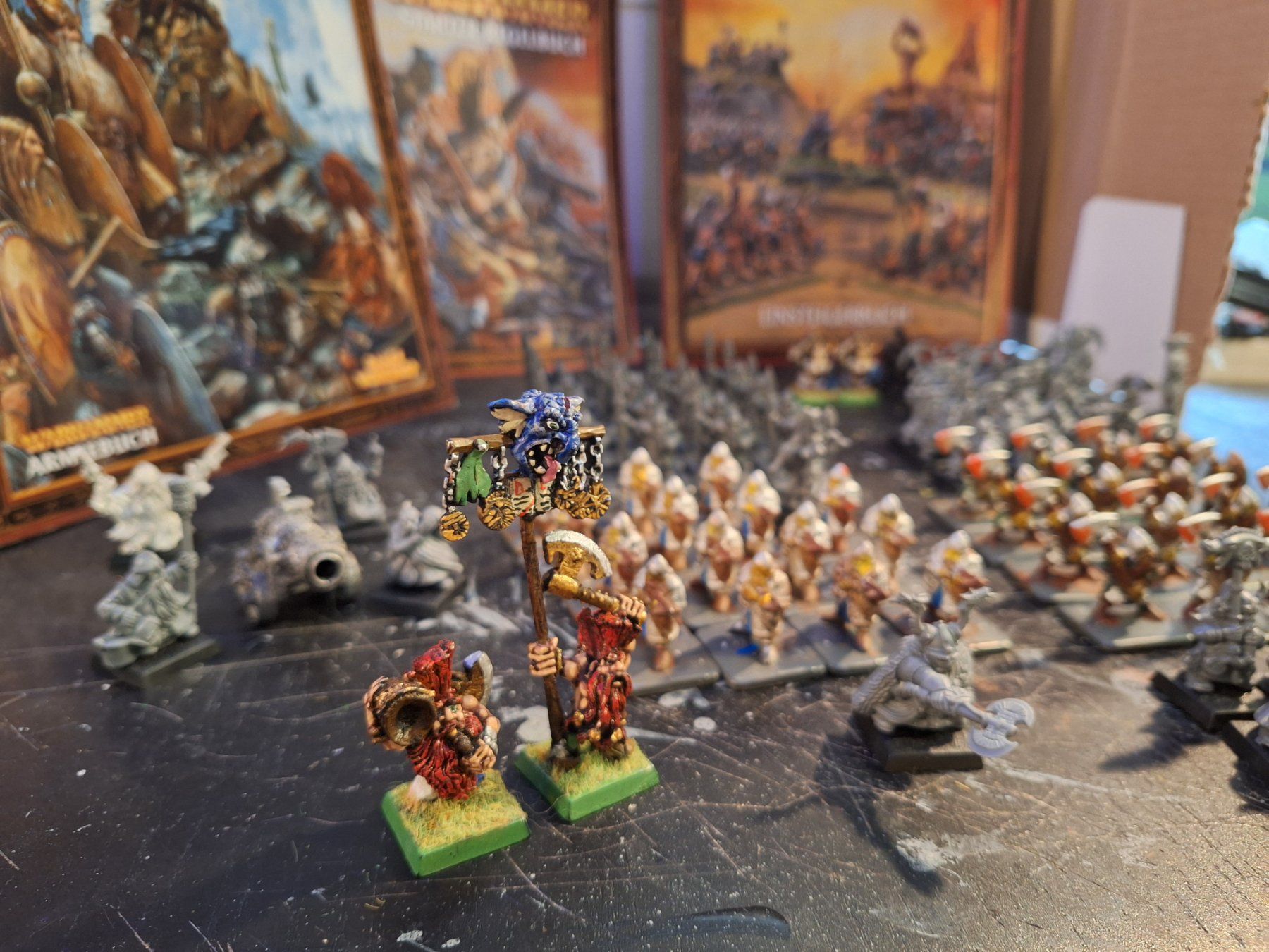 Statuette: Warhammer Zwerge Armee, mit Regelbücher! – Usato da Recherswil venduto da Toby.sk55 4