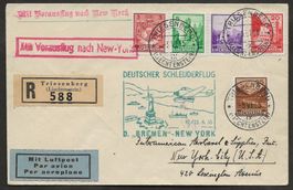 Flugpost Schweiz 1935 FL Katapultflug Schleuderflug Luftpost