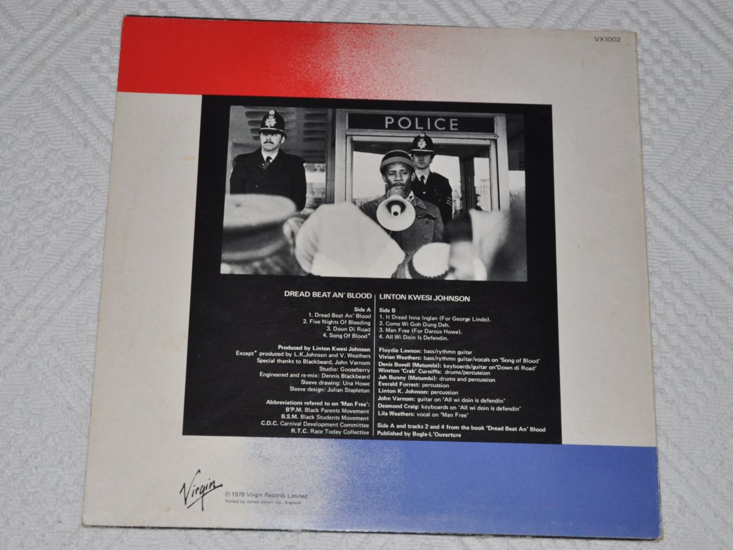 Dischi in vinile: LP Linton Kwesi Johnson - Dread Beat An' Blood – Usato da Boll venduto da Theodora15 1