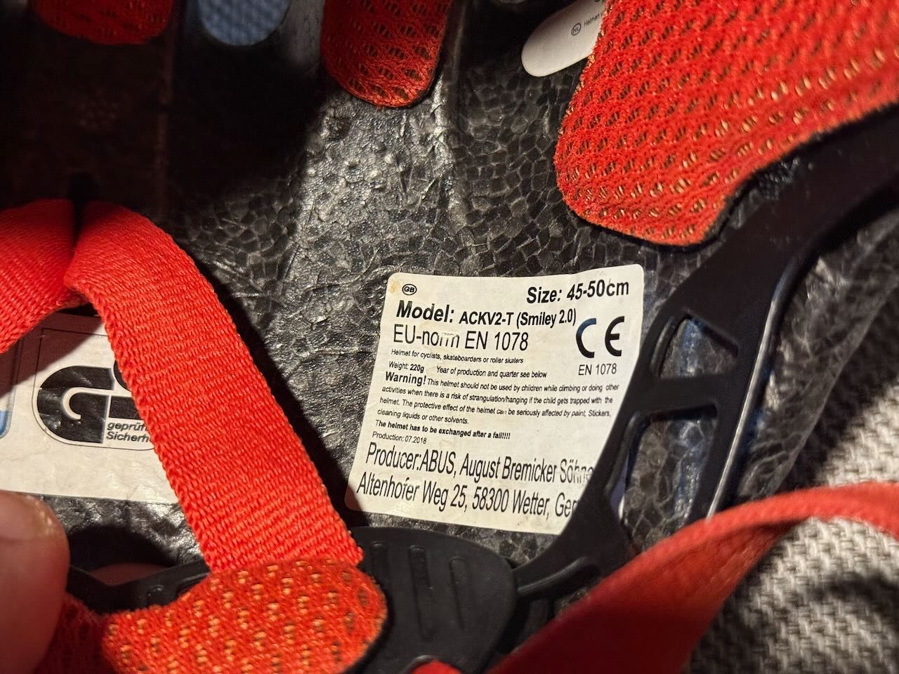 Abus Caschi: Abus Kinderhelm, Grösse 45-50, blau metallic – Usato da Sissach venduto da hucom 3