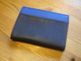 Portemonnaie, Geldörse, Kuntleder, schwarz, neu