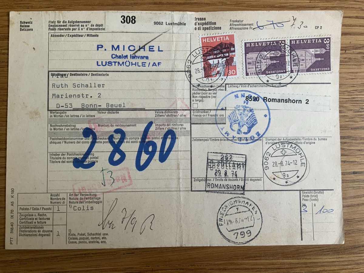 Alle Briefmarken: Kunstmühle – Gebraucht aus Binningen von chr_cr5n