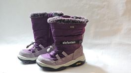 Winterstiefel Elefanten lila mit Vibram Sohle gebraucht