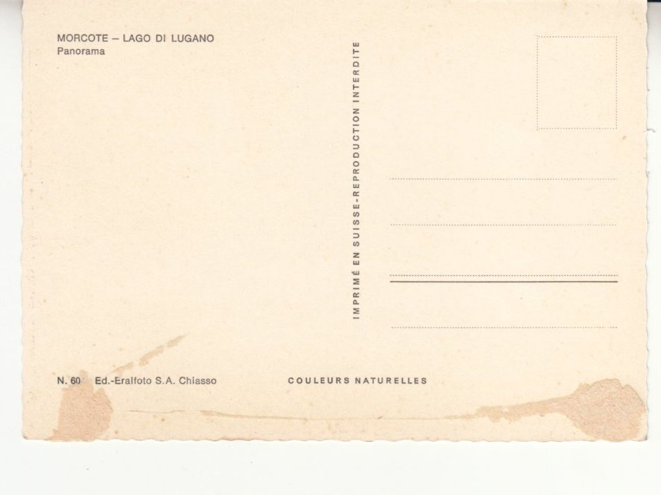 Cartoline postali: Morcoate ca. 1960 – Usato da Bürglen TG venduto da StampGraf 1
