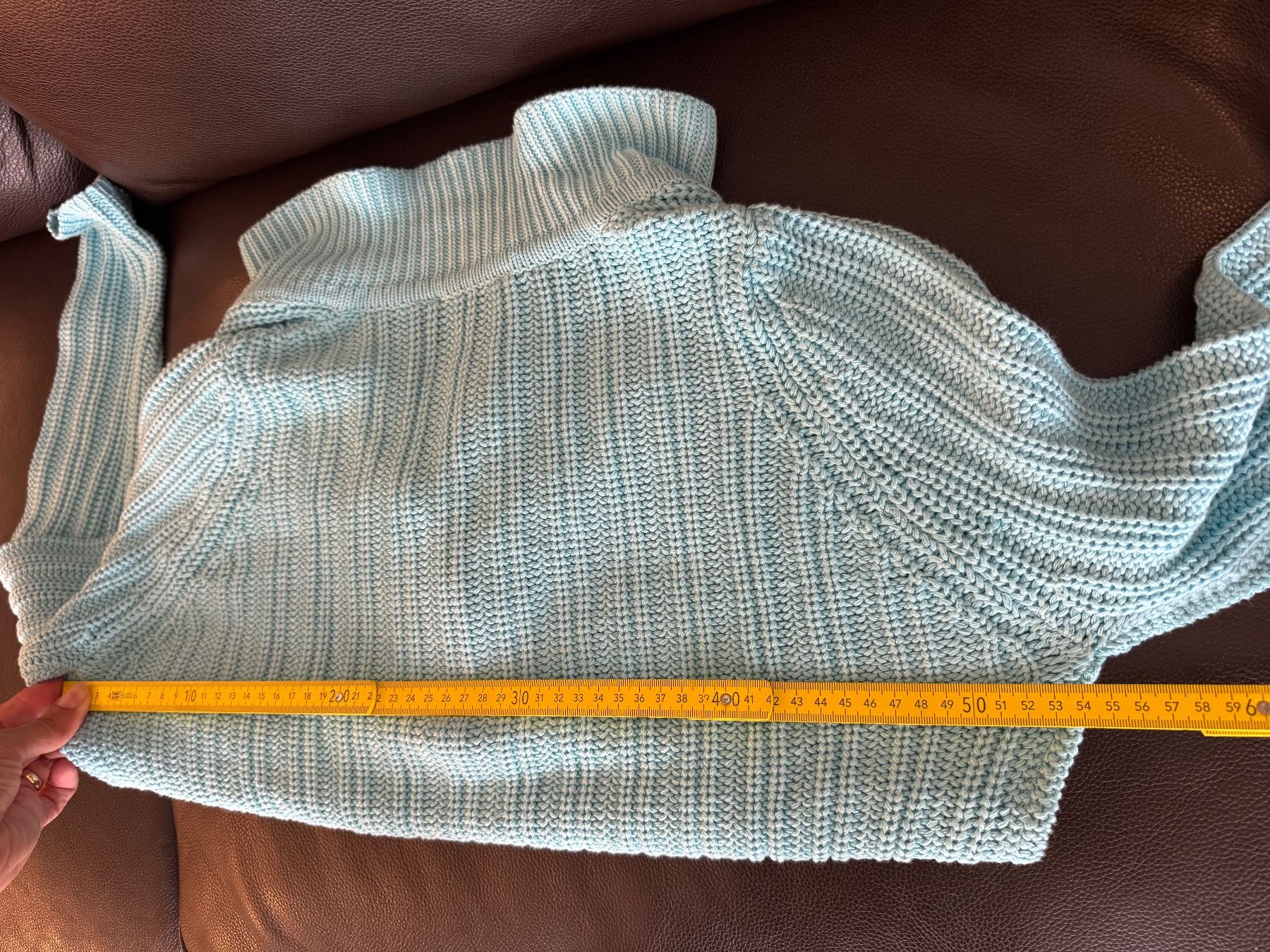 Giacche: Passport Strickjacke Cardigan Türkis – Usato da Obfelden venduto da cesarina10 8