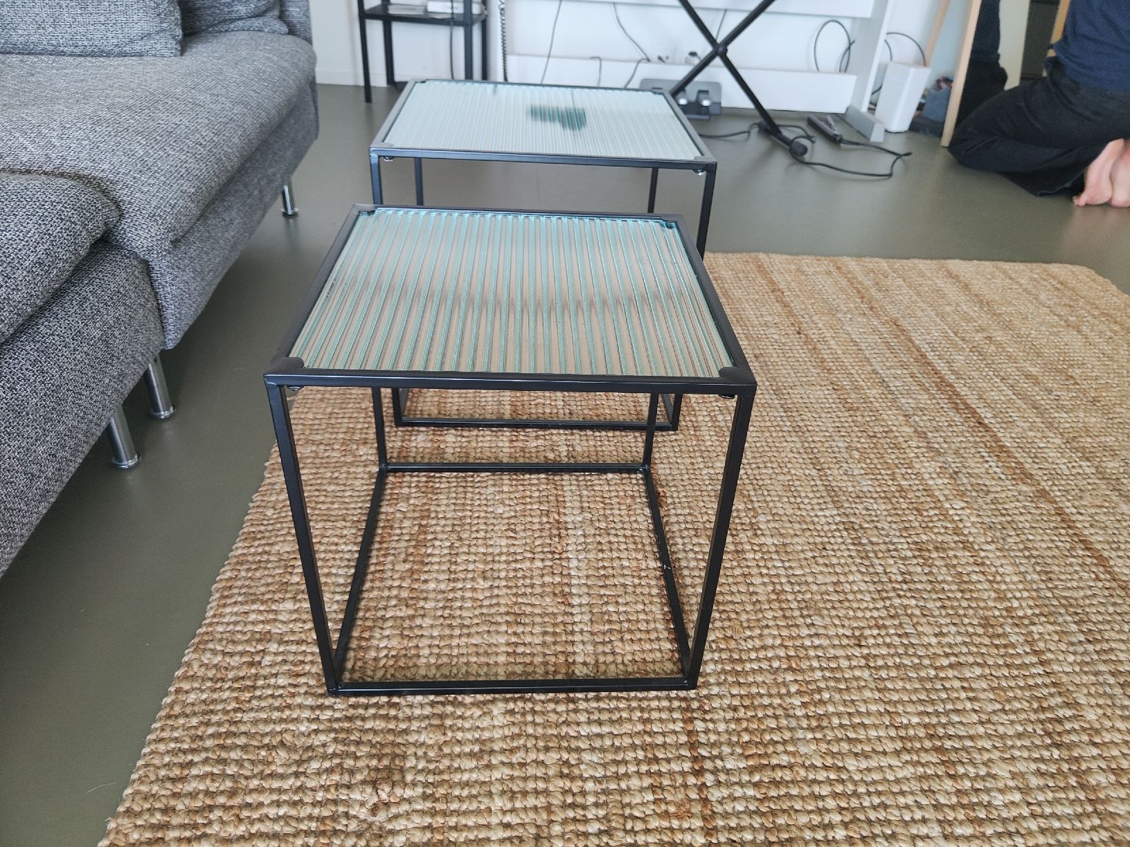 Tischset: Couchtische 2er Set - Glas/Metall – Gebraucht aus Basel von lus_y2dw 2