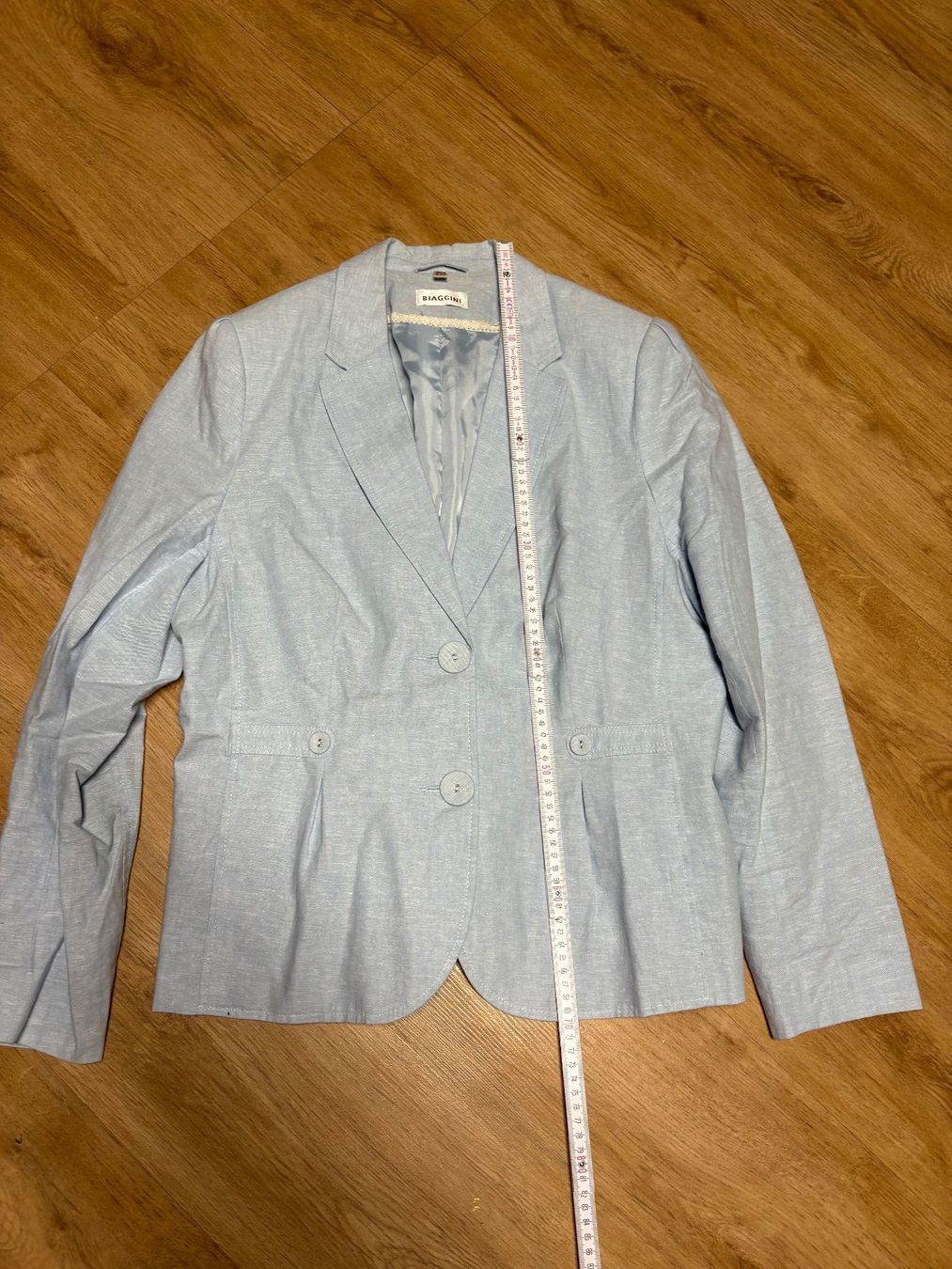 Giacche: Hellblauer Blazer Biaggini Grösse 44 / Länge ca. 70 cm – Usato da Beromünster venduto da msklef 7