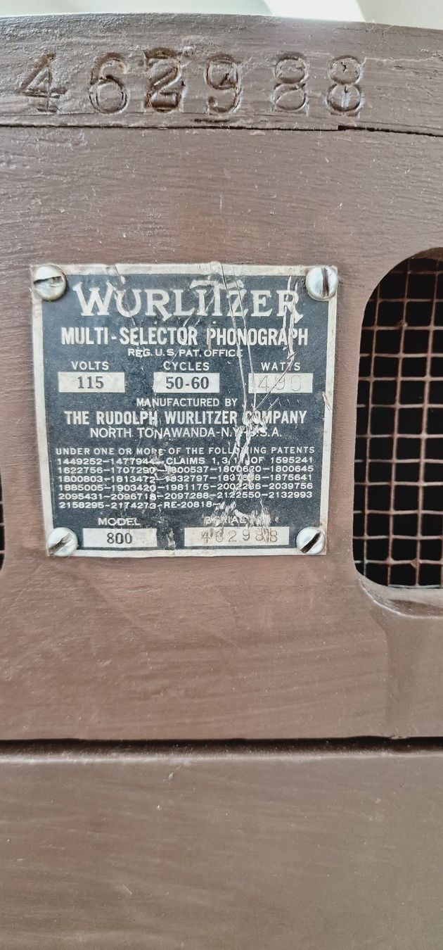 Wurlitzer Jukebox: Musikbox Jukebox Wurlitzer Modell 800 – Usato da Geroldswil venduto da jukeman 9