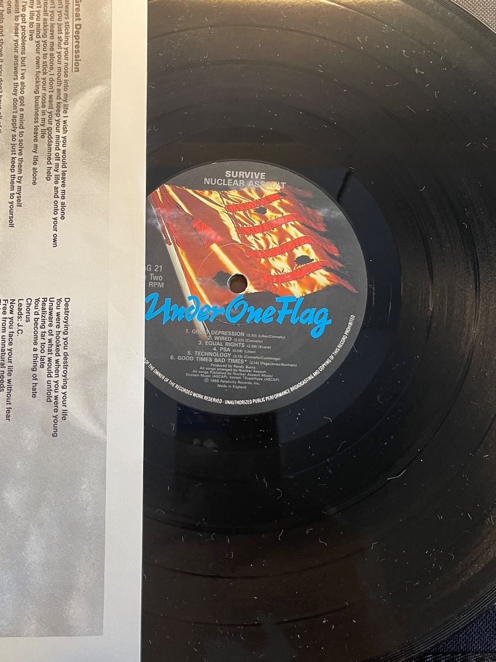 Dischi in vinile: Nuclear Assault - Survive 1988 Vinyl – Usato da Rüti ZH venduto da alumedien 2
