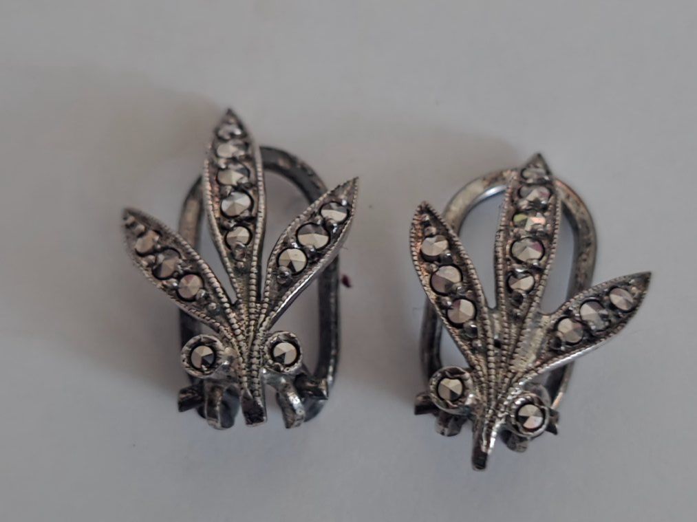 Orecchini pendenti & Orecchini a lobo: Ohrclips vintage Silber 800 – Usato da Wittenbach venduto da rose_rosi 1