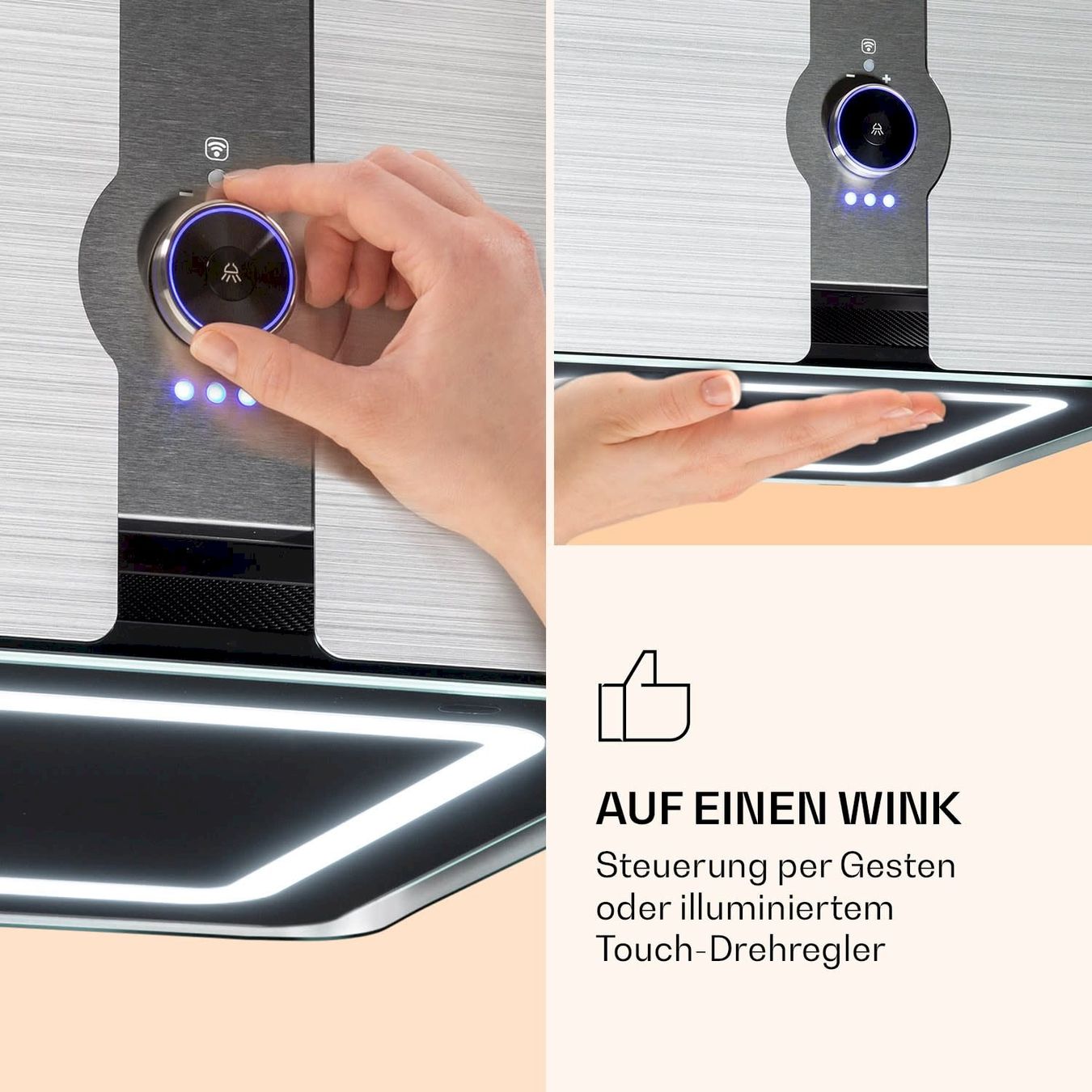 Hottes de ventilation: Klarstein FUTURELIGHT SMART Inselhaube – Neuf avec emballage d'origine à Bottighofen par zaap 4