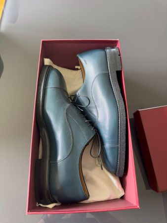 Vintage Unisex Bally Halbschuhe - Blue - Size 9 1/2