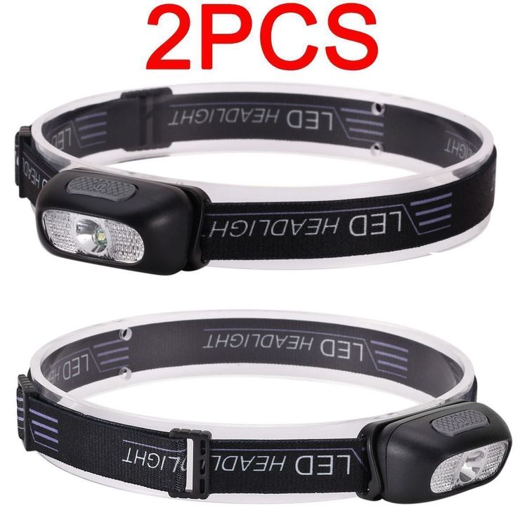 GBKDQQ 2er Set LED Clip Lampen - Wiederaufladbare Mini Stirn- & Brustlampen Für Outdoor