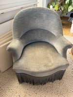 Hellblauer Sessel