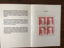 PTT-Heftli "Porträtmarken 1979 Wahlschweizer" 21.2.79 Bern