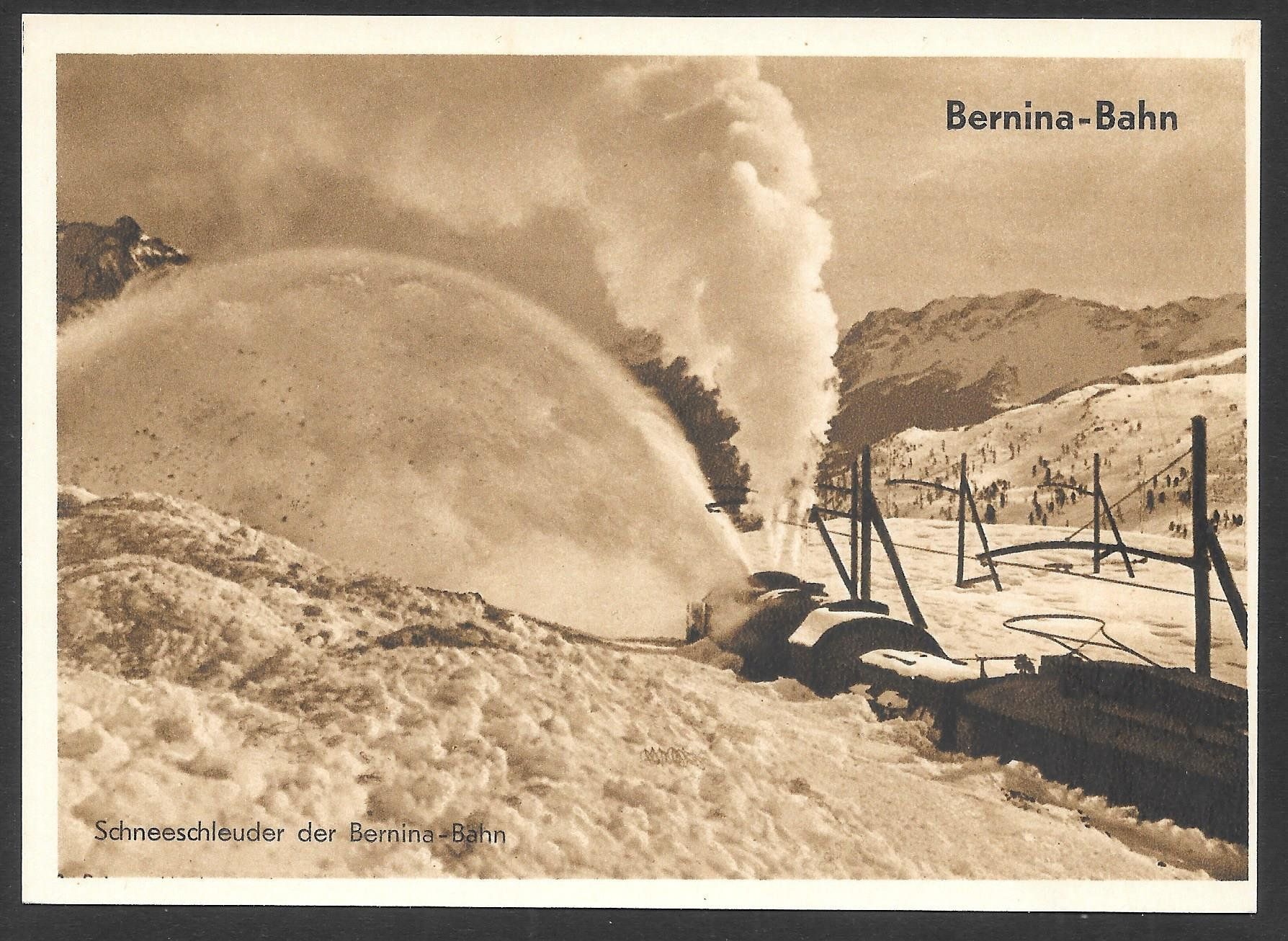 Cartoline postali: Bernina-Bahn Schneeschleuder – Usato da Olten venduto da clotaldi