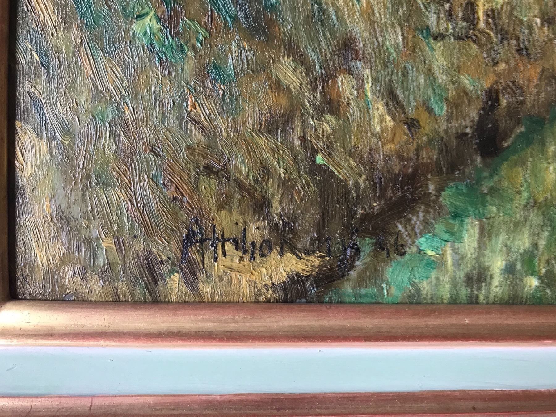 Tableaux: 2 Ölgemälde Landschaften Attilio Rossi – D'occasion à Rünenberg par Fendi02 3