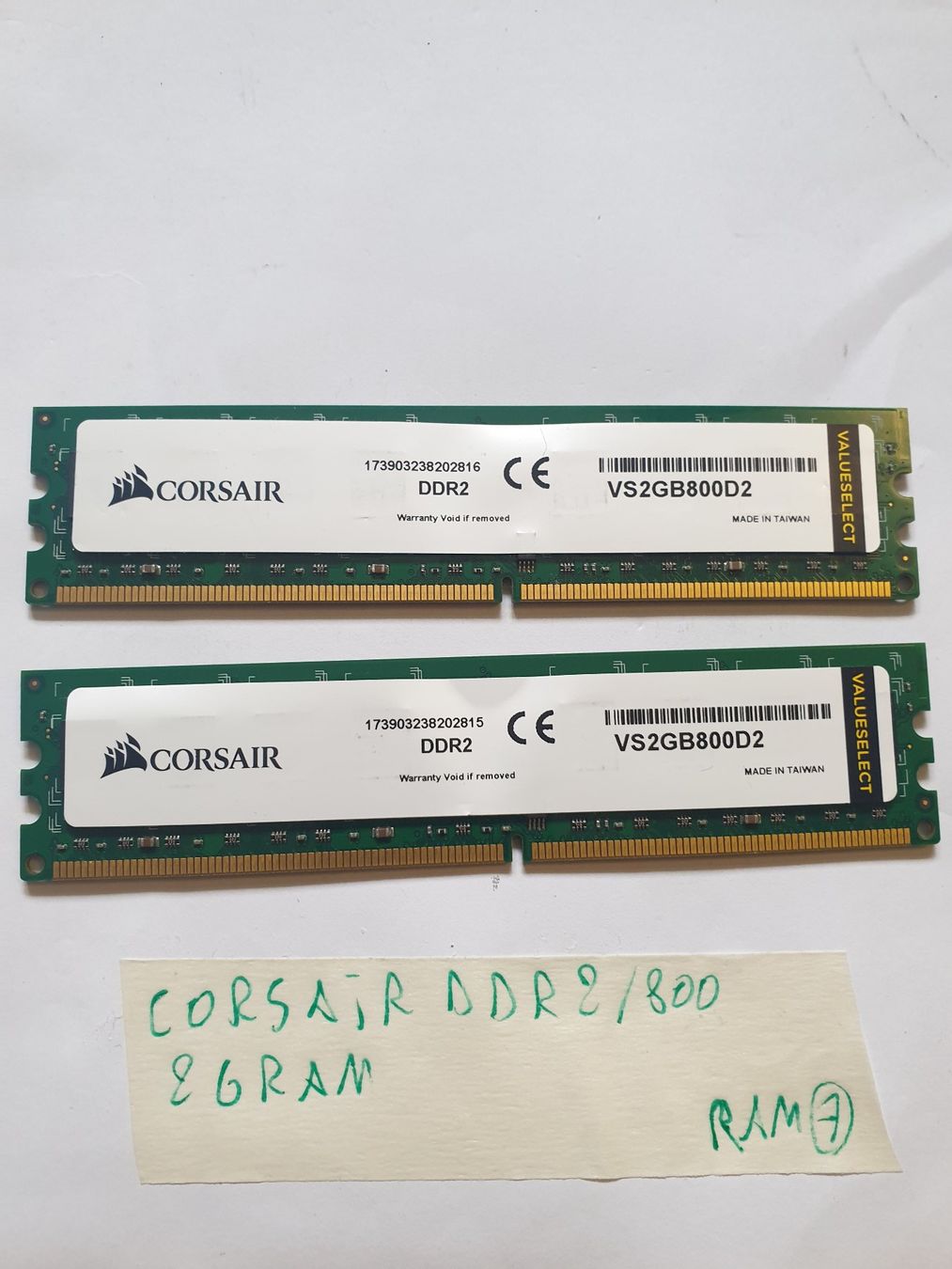 Corsair Memory / RAM: RAM Corsair DDR2 / 800 / 2Gram – Gebraucht aus Moudon von Amaroli7