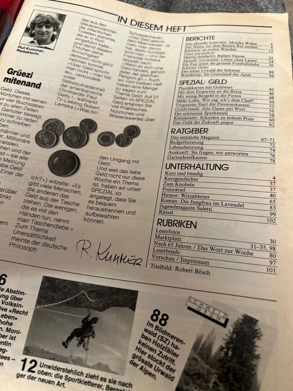 Zeitschriften & Magazine: Das gelbe Heft 4.1.1985 rar klettern – Gebraucht aus Champfèr von Rothli 1