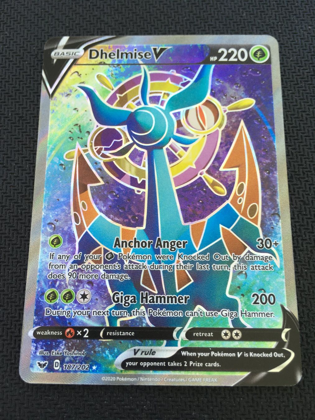 Pokémon Sammelbilder & Trading cards: Pokémon - Dhelmise V - Schwert & Schild - SSH 187 - EN – Neu (gemäss Beschreibung) aus St.Gallen von Punktchen01