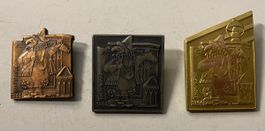 Baslerfasnacht Plakette Kupfer Silber Gold 1964