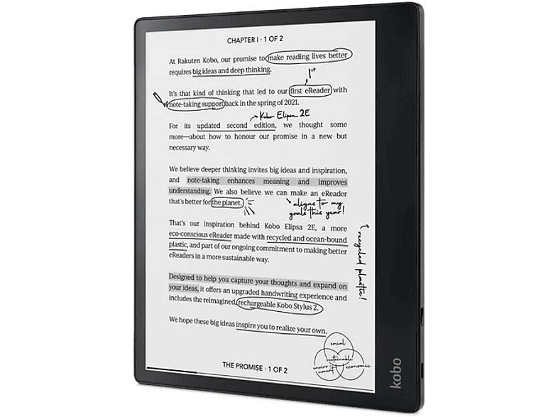 Kobo Tablet PC: E-reader Kobo Elipsa 2E + Pen – Neu (gemäss Beschreibung) aus Trimbach von sheshe27