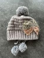 Damen Strickmütze mit Schleifenverzierung - 1 Size