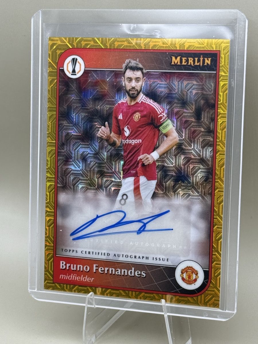 Bruno Fernandes | Auto12 /50 | Topps Merlin 2024/25 | Manu (Gebraucht ...