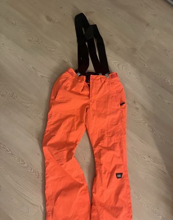 Skihose O'Neill orange mit Trägern Grösse M 