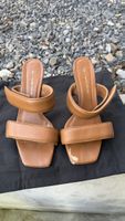 GIA x Pernille Teisbaek Leather Heel Sandals, Size 40