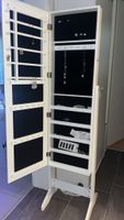 Schmuckschrank mit Spiegel weiss gutem Zustand 160x40cm
