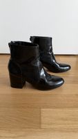 Damen Stiefel schwarz Lackleder Grösse 38