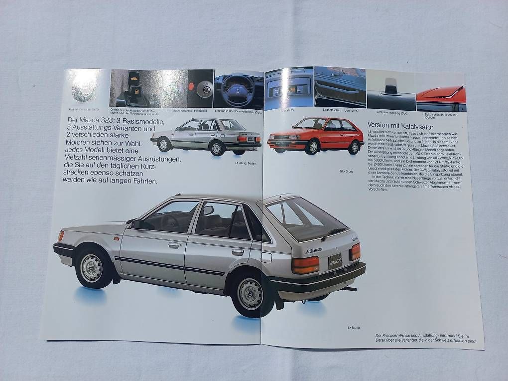 Documents: Mazda 323 Prospekt / 1985 – D'occasion à Frauenkappelen par Chruetzhubel 4