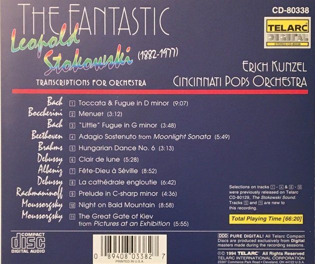 CD: Erich Kunzel - The Fantastic Stokowski – Usato da Grüningen venduto da azulamarillo 1