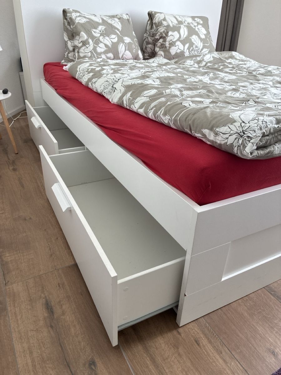 Letti: Bett mit Schubladen 160x200cm weiss – Usato da Seengen venduto da FDN8510 3