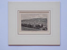 St.Gallen Stadtansicht in Passepartout