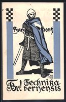 Burgdorf, Ritter mit Studentenwappen, Te