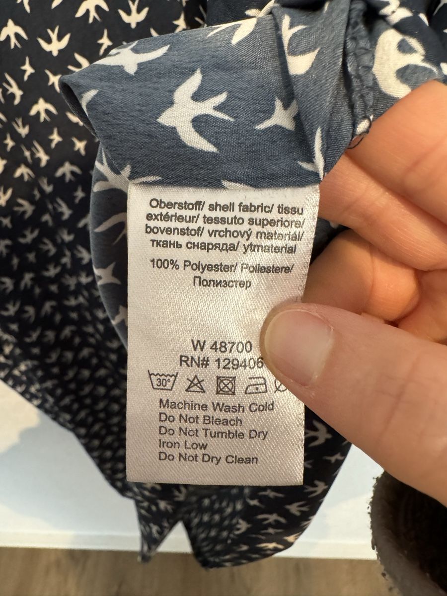 Blusen: Bluse Vögel dunkelblau Gr. 56 / XXL – Gebraucht aus Fislisbach von KolibriSecondhand 7