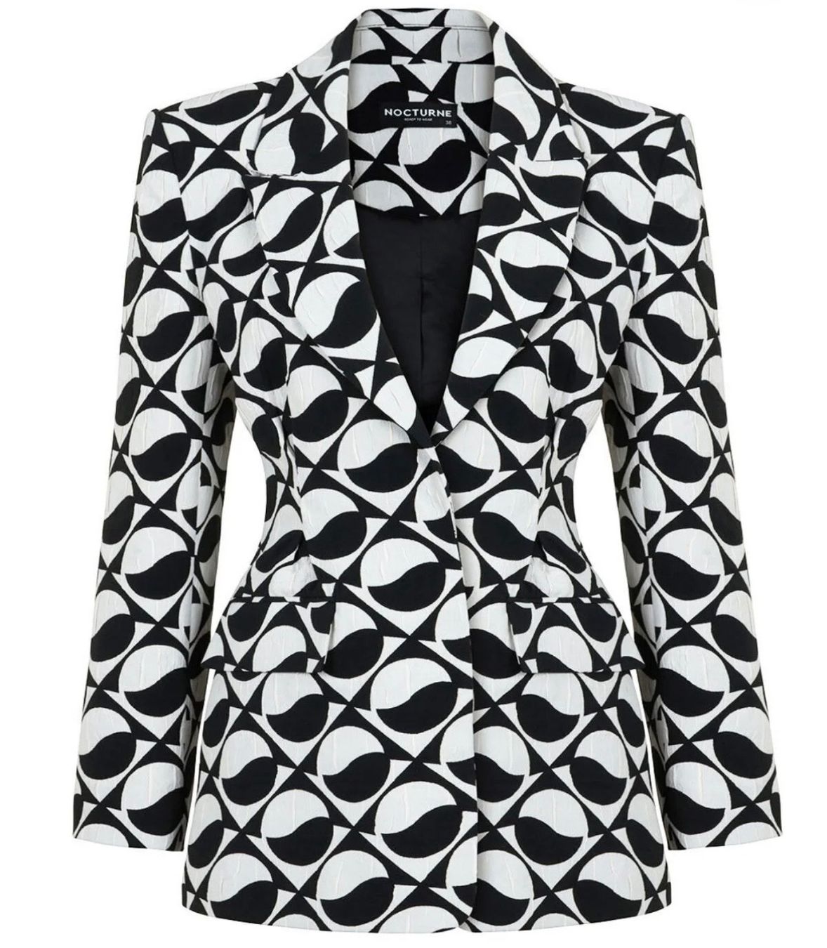 Giacche: Nocturne Abstract Print Blazer - Size S – Usato da Horgen venduto da Elizhadz 1