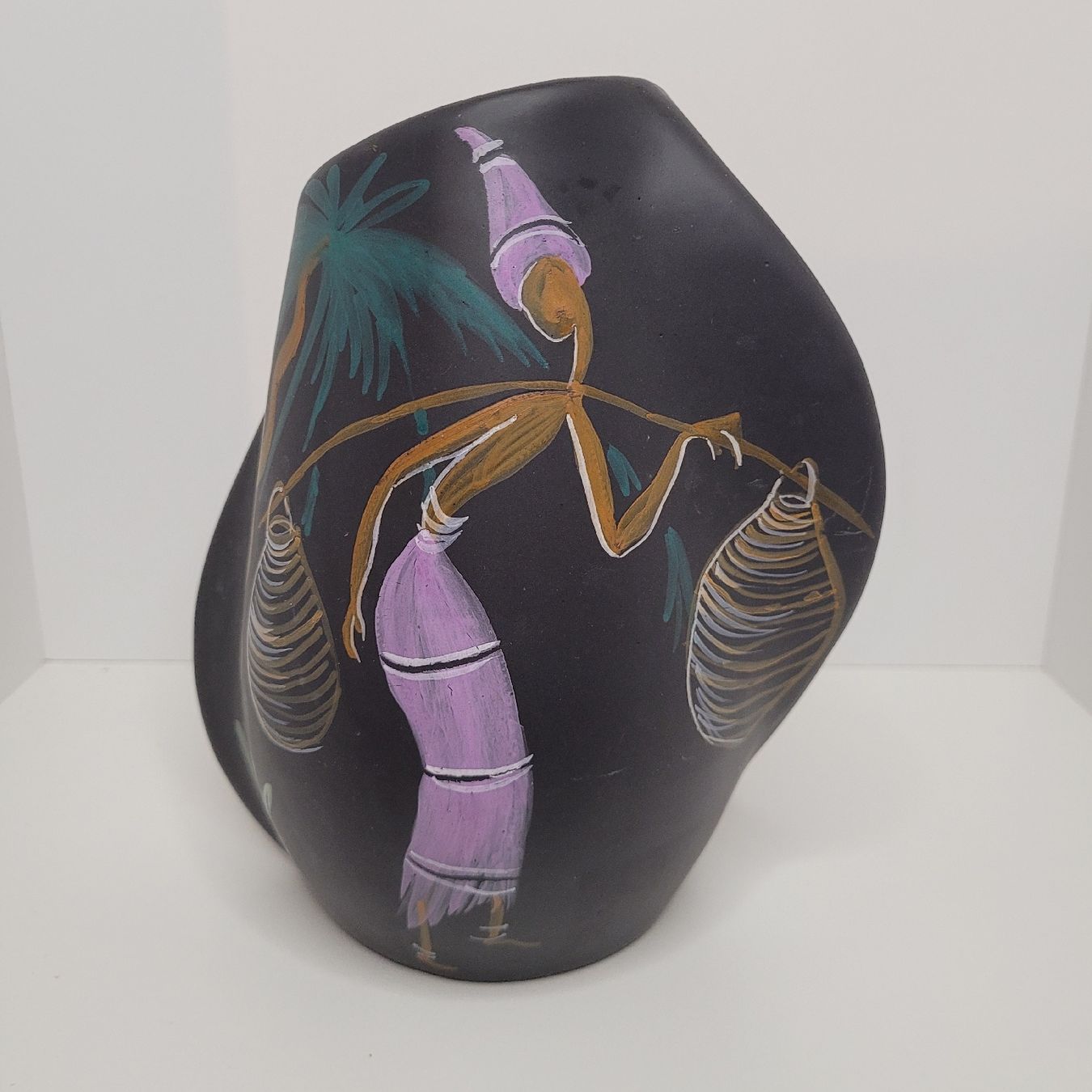 Vasen & Gefässe: Vase motif Afrique – Gebraucht aus Rocourt von PapyCH