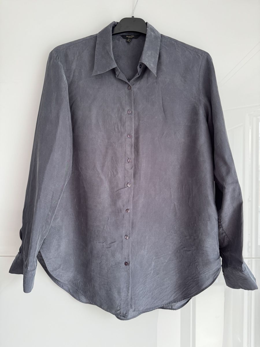 Massimo Dutti Camicette: Massimo Dutti Damenbluse in der Gr. 36 in grau – Usato da Grenchen venduto da servet.t